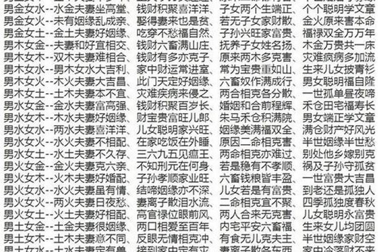 四柱合婚法和年柱纳音法哪种更准一些