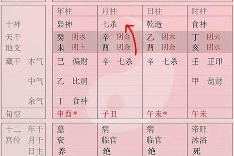 杂气七杀格和哪个八字合