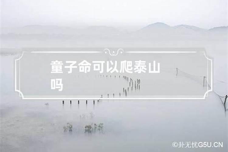 童子命可以爬泰山吗