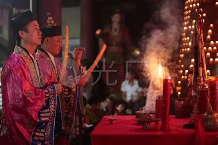 霍山上土市道士做法事