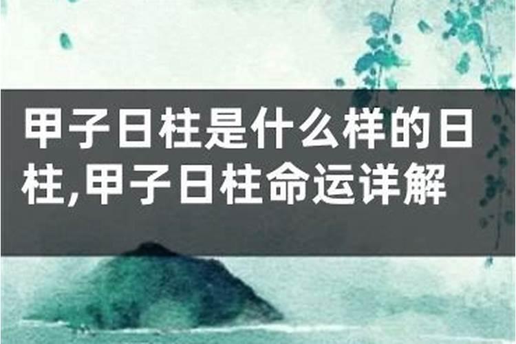 日柱甲演是不是童子命