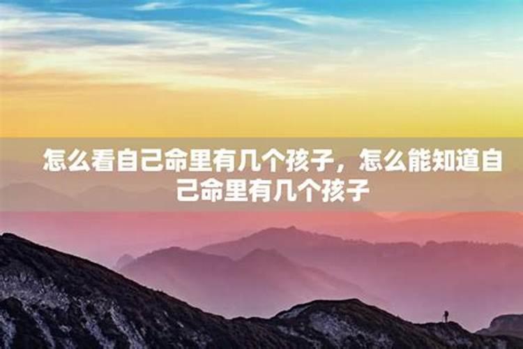 命里几个孩子查询表