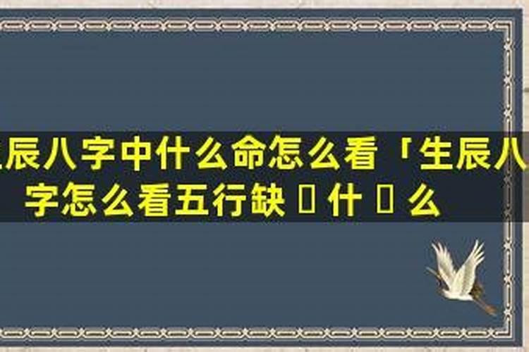 怎么知道生辰八字属性