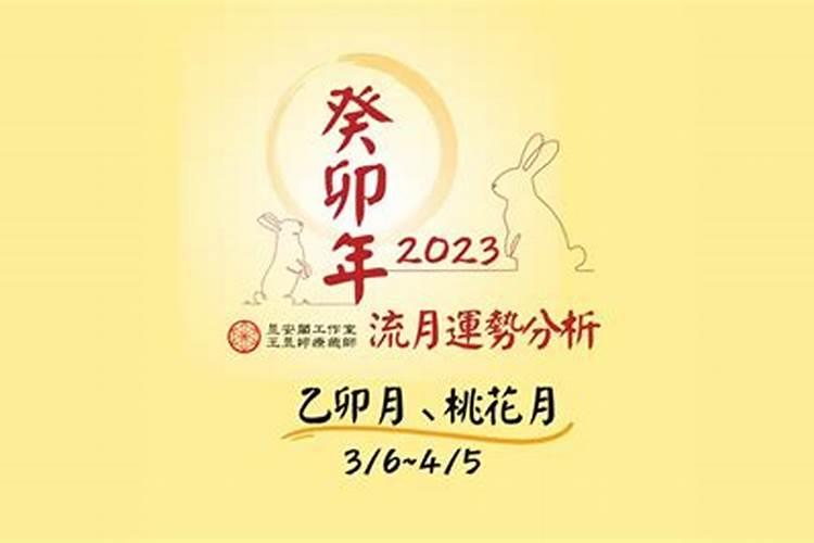 2023年八字流月