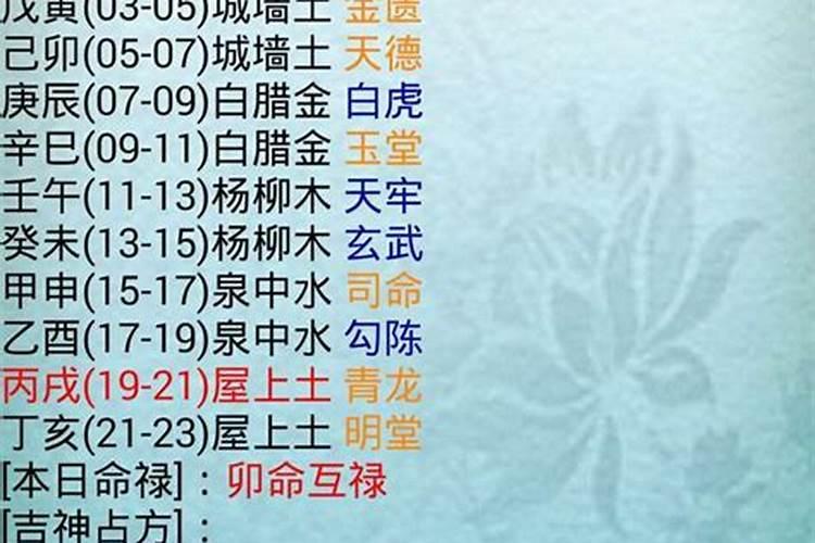 今日财神时辰方位