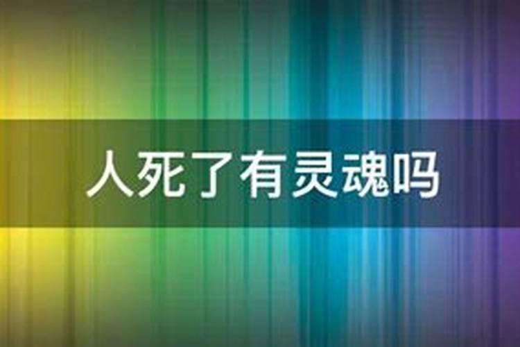 人死了真的有灵魂吗？或者说，有下辈子吗？