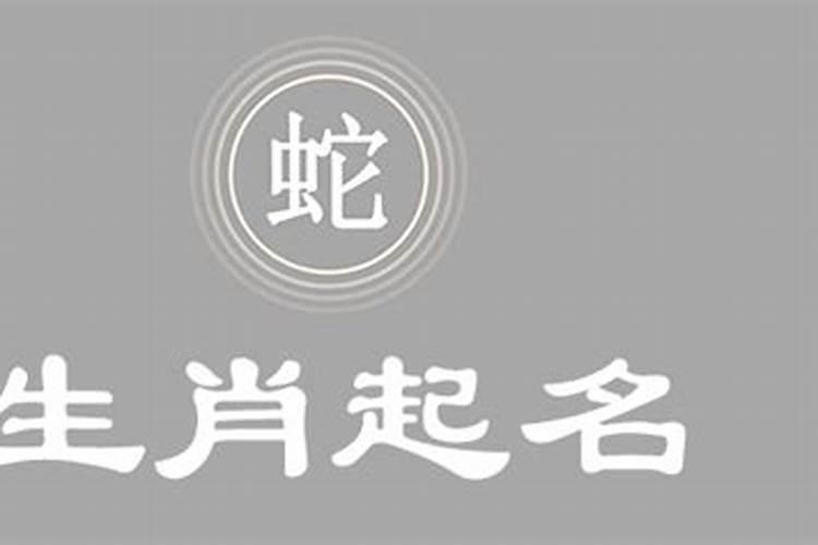 生肖属蛇取名宜忌