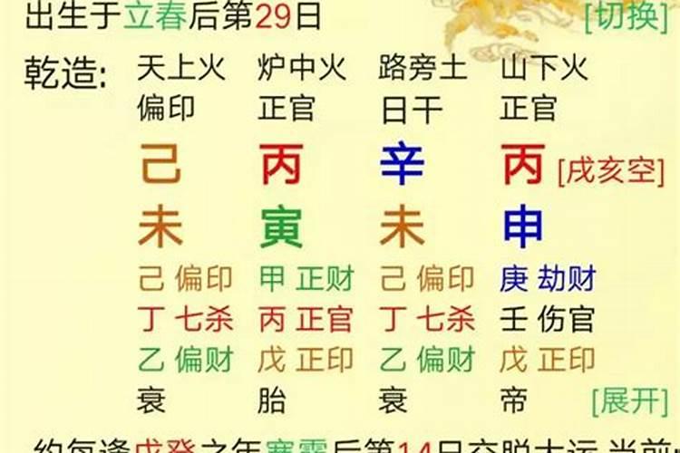 命理八字精确分析婚姻