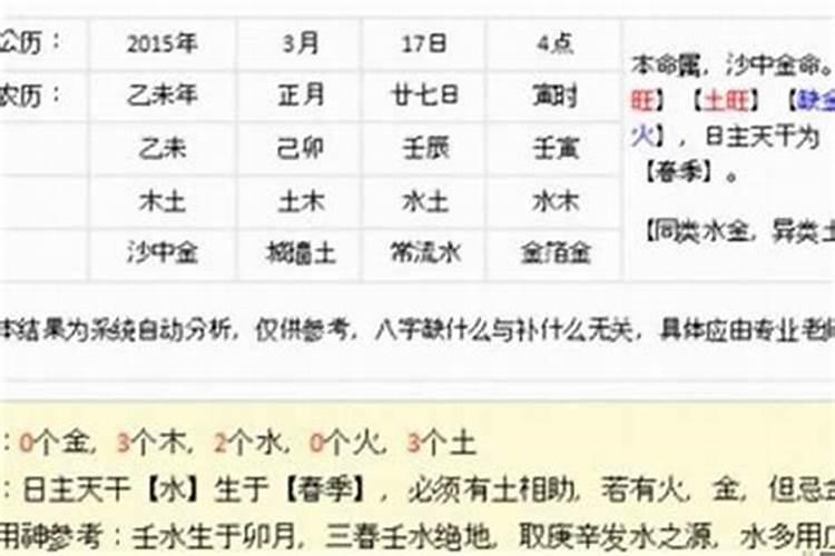 怎样才知道自己五行缺什么？