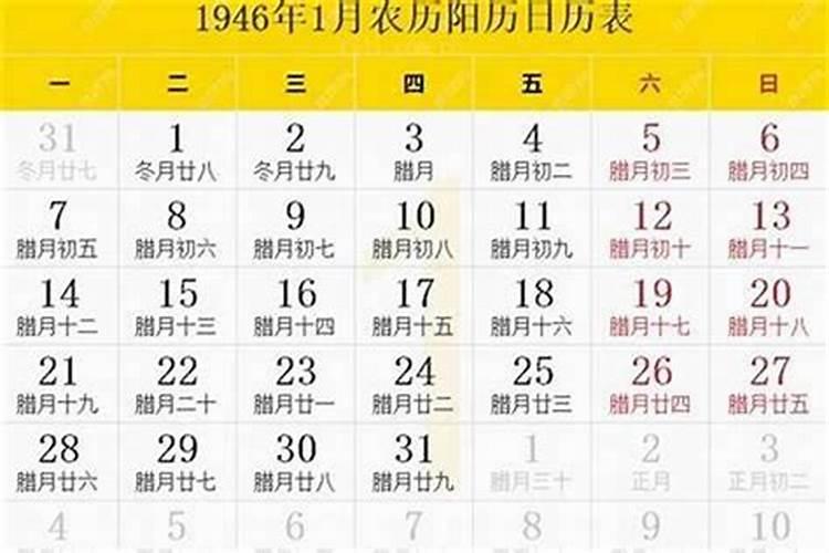 1946年4月8日农历