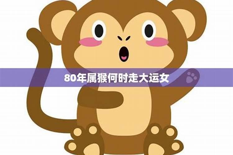 80年属猴何时走大运最好