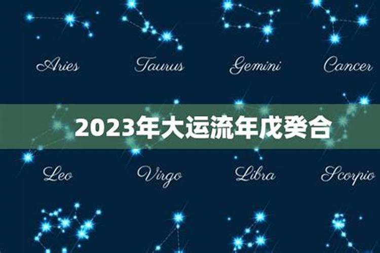 2023年大运流年