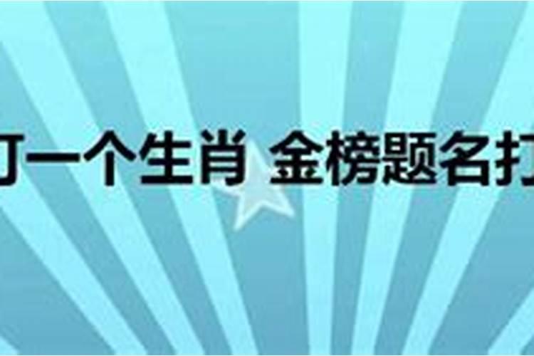 金榜题名正确答案生肖